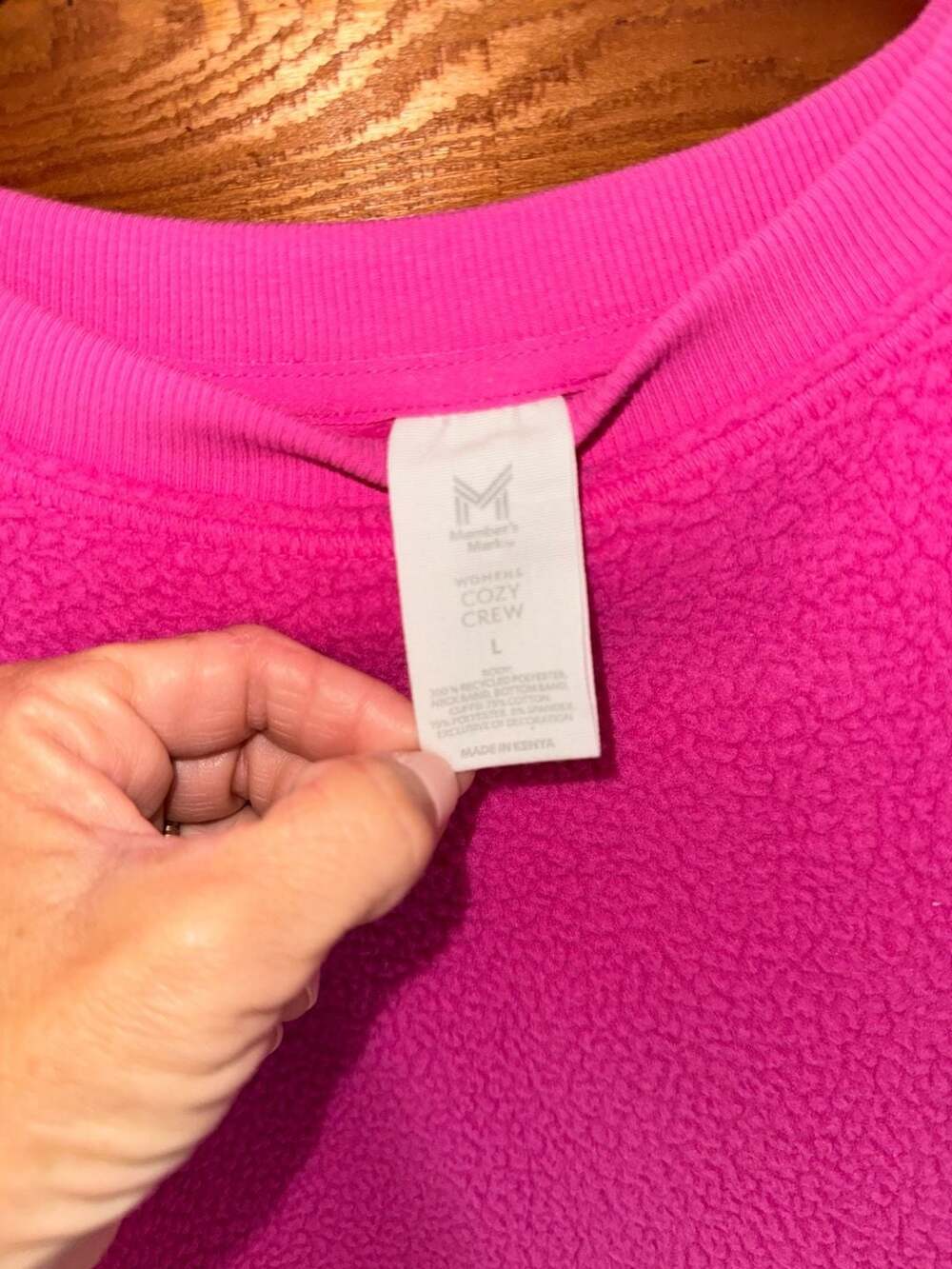 Pink Fuzzy Sherpa Sweatshirt - Women - Picture 3 of 3